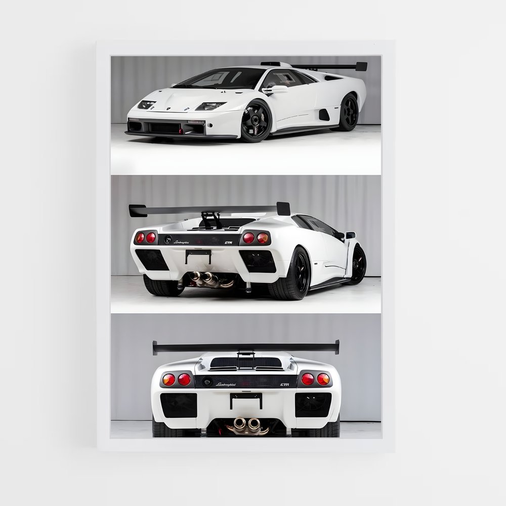 Poster Diablo Stripes – affiche Lamborghini (vue 3)